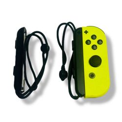 Nintendo Switch Right Joy-Con Neon Yellow + 2 OEM Wrist Straps