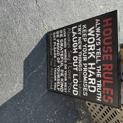House Rules Sign
