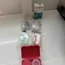 contact lenses case and Solution 