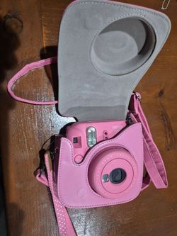 FUJIFILM instax mini  9 camera,  flamingo pink with case,  in perfect condition like new