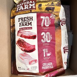 Natural  farm dry dog food and dog chew sticks