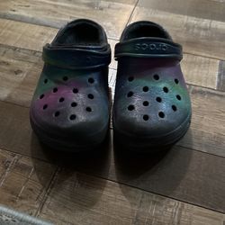 Blue Green And Purple Crocs