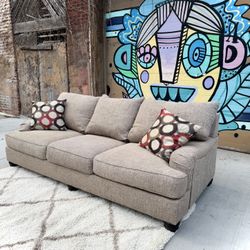 Tan Sofa (Delivery Available)