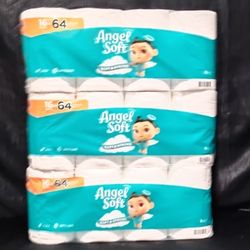 3 Packs Of Toilet Paper Papel Higienico Angel Soft 