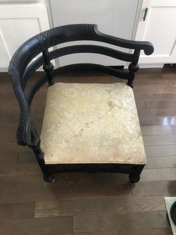 Antique Corner Chair Chinese Motifs
