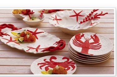 World market sea dinnerware set