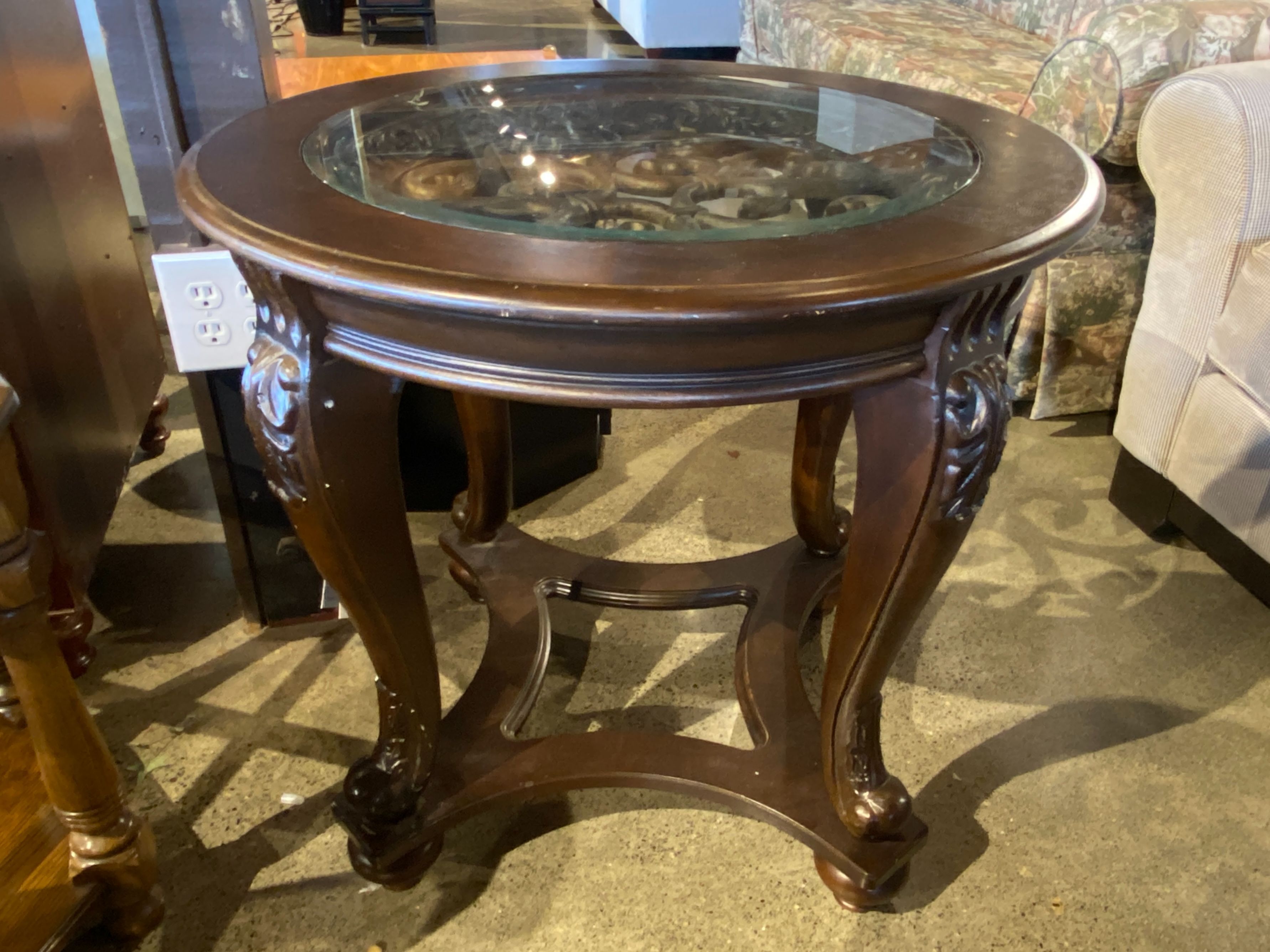 ASHLEY Signature Wrought Iron Look Side Table