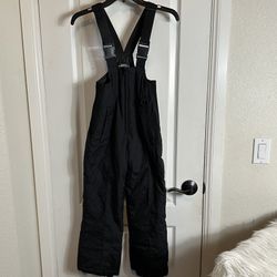 girls black snow snowboard bib pants