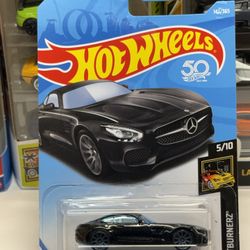 🇩🇪 HOT WHEELS 2017 - Black ‘15 Mercedes AMG GT - Nightburnerz 142/365 - 1:64