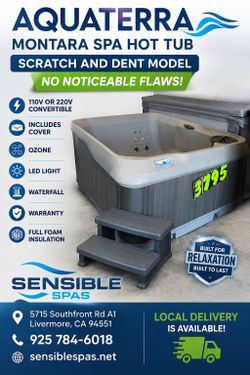 Aquaterra Montara Spa Hot Tub 110v Or 220v Convertible