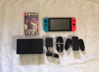 Nintendo Switch and Baseball Game