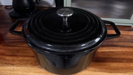 Misen 7qt Black Enameled Cast Iron Dutch Oven