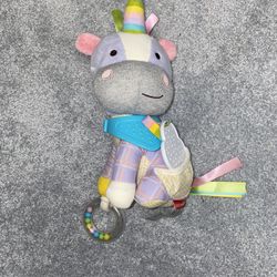 Skiphop Bandana Buddies Unicorn Stroller Toy