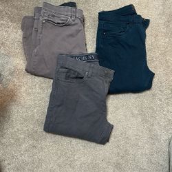 Free Three Pairs Of Pants 32” X 32”  Free
