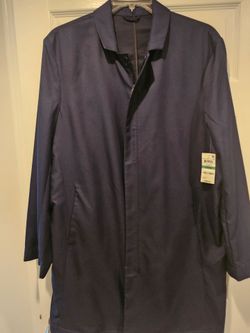 Alfani Men's Overcoat Midnight Blue size L - NEW