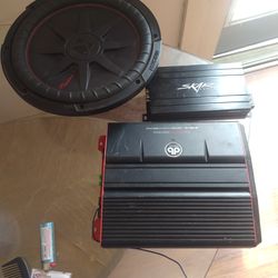 Db drive amp with small Scar amp and a 12 inch speaker