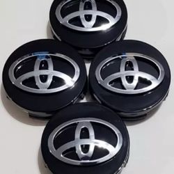 Toyota Black Wheel Center Caps