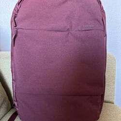 Incase City Backpack In Red. Used But In Great Condition 