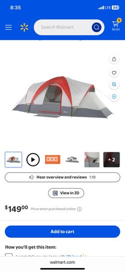 Ozark trail. 9 person weather buster camping tent