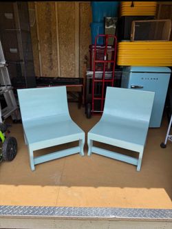 Set of 2 Solid Wood Indian Chairs