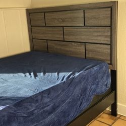 Queen Bed Matresses, Frame, and Headboard
