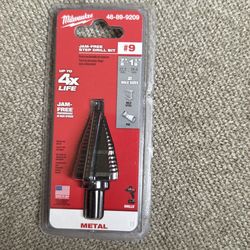 Milwaukee jam free step drill bit #9