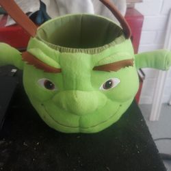 Shrek Oger head plush Halloween basket