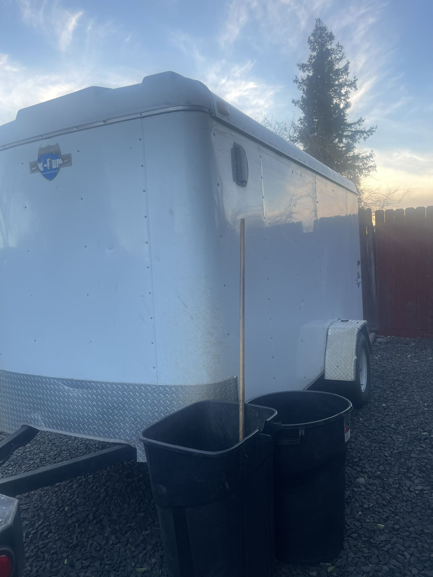 6x12 enclosed trailer equipment, not included