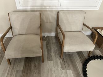 Two accent chairs