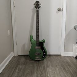 Epiphone Embassy Bass Guitar Wanderlust Green Metallic 
