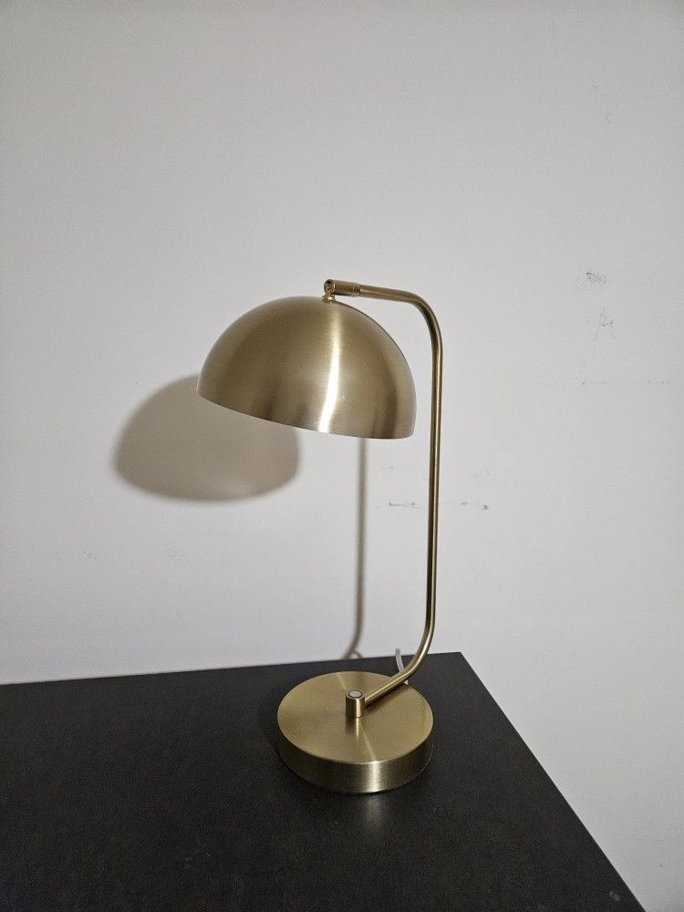Brass Desk Lamp With Touch On/off