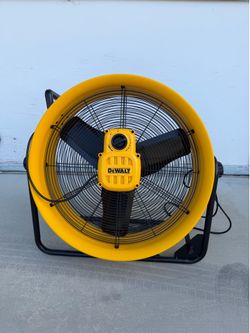 DEWALT 24-in High Velocity Indoor/Outdoor Industrial Fan, in Yellow