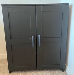 Black Storage Cabinet Sideboard
