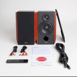 Edifier R1700BT Bluetooth Bookshelf Speakers Powered Speakers 2.0 Setup Brown