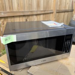 BOSCH 300 Series 24 Inch Microwave With Side Swing Door: Stainless Steel