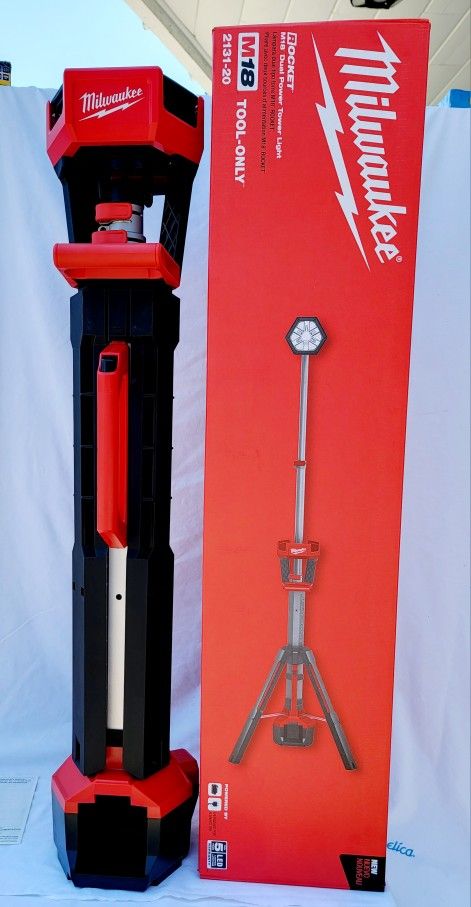 Cordless Rocket Dual Power Portable Tower Light (Tool Only