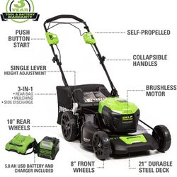 Brand New In Box Greenworks Lawnmower Electric Price Firm!