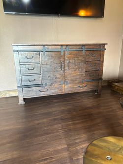 The Pine Hill Magnussen Sliding Door Dresser