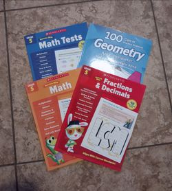 Scholastic grade 5 Math teaching books