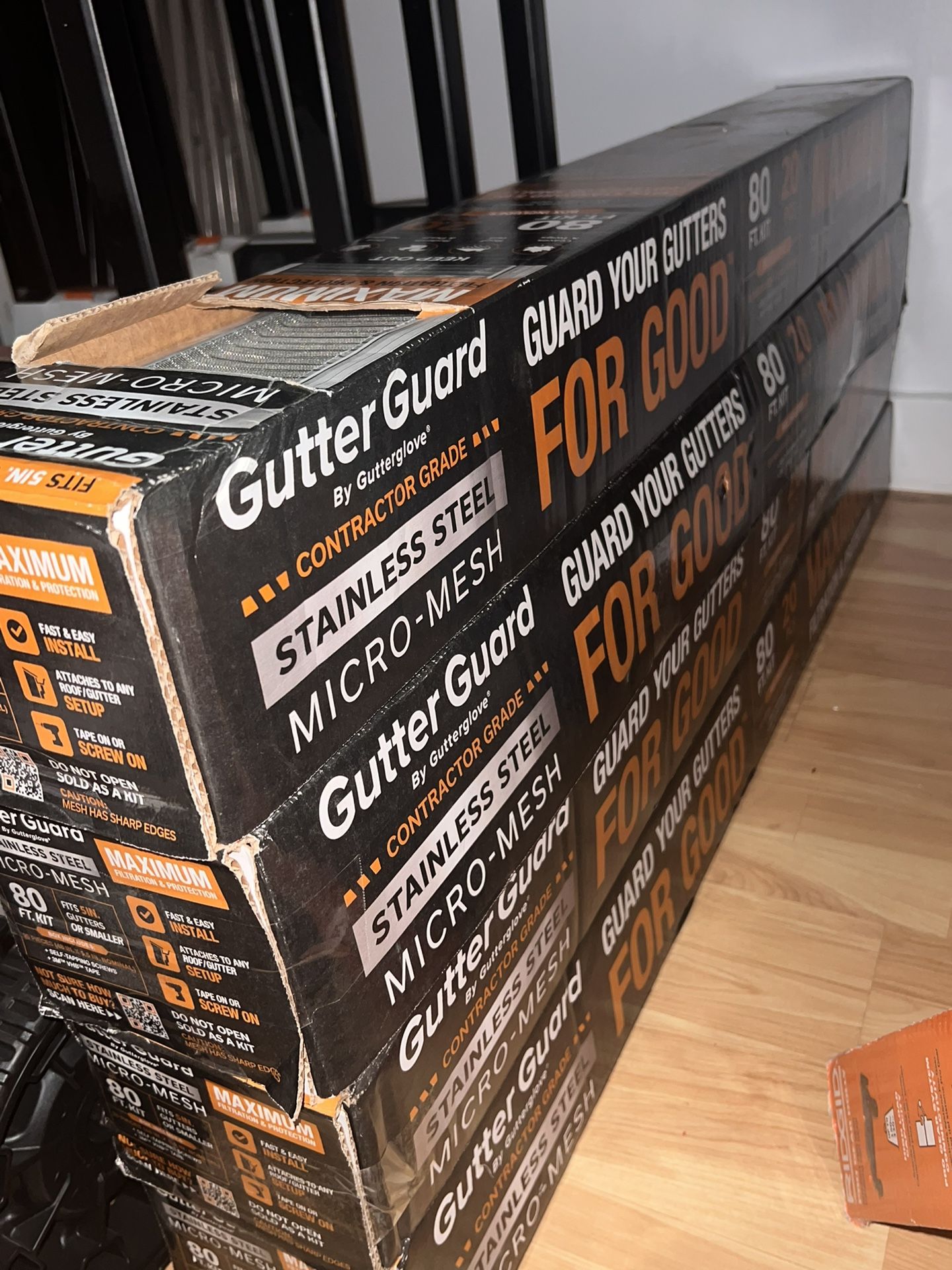 Gutter Guard by Gutterglove 4 ft. L x 5 in. W Stainless Steel Micro-Mesh Gutter Guard (80 ft. Kit)