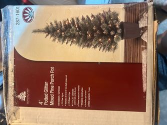 Christmas porch trees