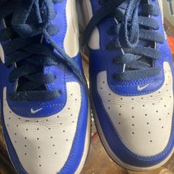 Blue And White Nike Sneakers Size 9.5