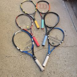Tennis Rackets Collection Lot 