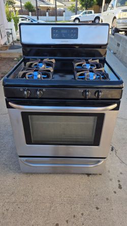 Stainless steel Frigidaire gas stove