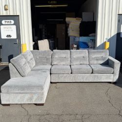 Grey 2-Piece Sectional From Bob's Furniture