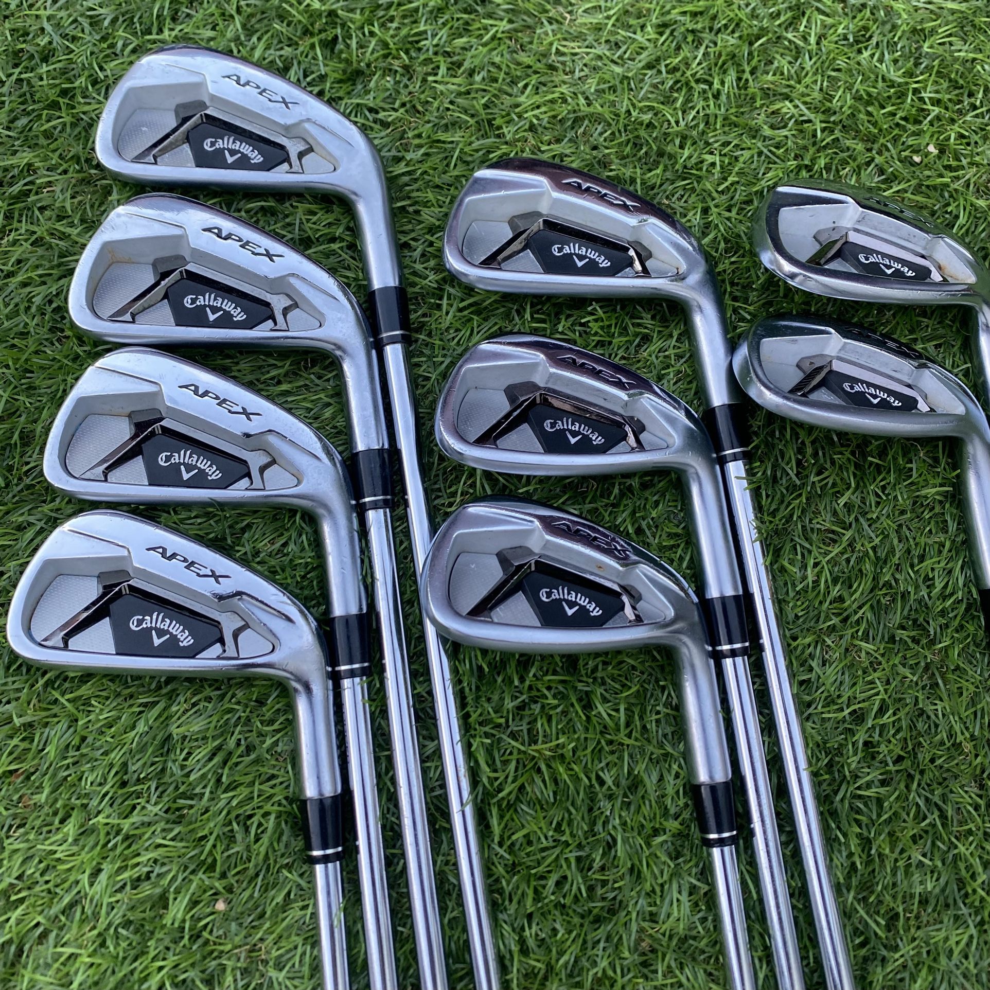 Callaway Apex 21 Forged Iron Set 3-9PW,AW Project X LZ Steel Shafts S-Flex
