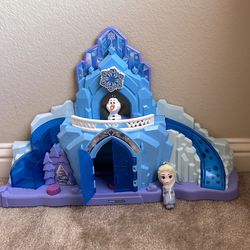 Fisher-Price Little People Toddler Playset Disney Frozen Elsa’s Ice Palace Musical Toy