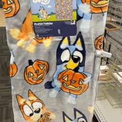 bluey rare halloween blanket 