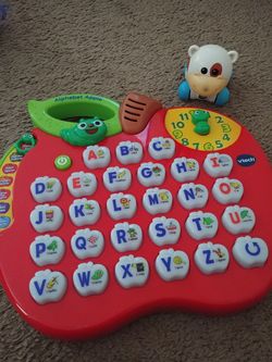 Vtech learning apple and cow toy