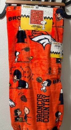 Snoopy Broncos blanket